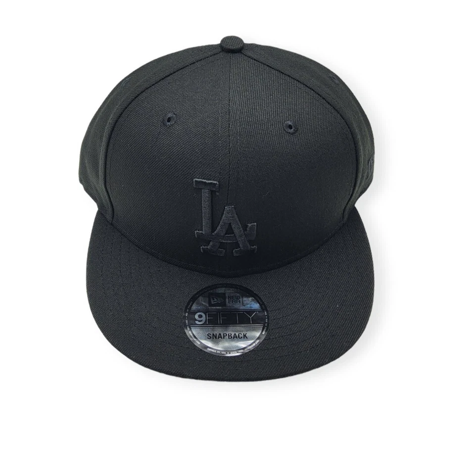 Los Angeles Dodgers La Era 9fifty MLB Black Snapback Hat Cap Flat Brim 950