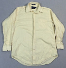 Daniel Cremieux Denis Shirt Yellow Button Up Dress Shirt Men's Size 16.5" 34