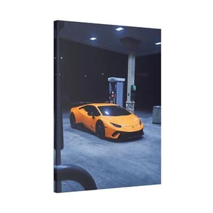 Lamborghini Huracan High Resolution Museum Quality Vertical Car Canvas Print #01 - Picture 1 of 10