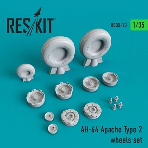 Juego de ruedas AH-64 Apache tipo 2 escala 1:35 ResKit RS35-0013 para kit modelo plástico - Imagen 1 de 2