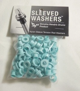 NEW 20 50 100 Seafoam Nylon Sleeved Tension Rod Washers Hendrix Drums Hoop Rim - Picture 1 of 10
