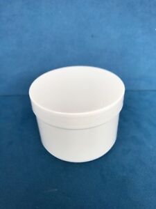 150ml White Plastic Storage Jars with Screw Caps (65x50mm) (10-75 Multi Listing)