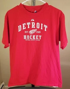 Detroit Red Wings NHL Classic Red Detroit Hockey Youth Small T-Shirt - Picture 1 of 3