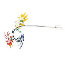 Mehrfarbige Blumen Kaleidoskop-Blumen Windspiel Wirbelnde Blten Spektrum TOS