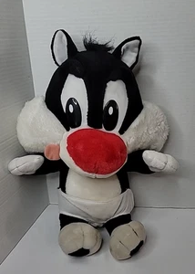 Vintage 1997 Six Flags Theme Park 14" Baby Sylvester Looney Tunes Plush - Picture 1 of 15