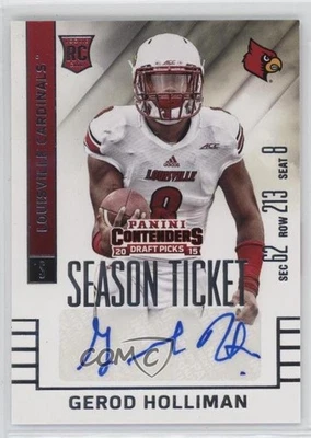 2015 Panini Contenders Draft Picks Auto Gerod Holliman #189 Rookie Auto RC - Image 1 of 2