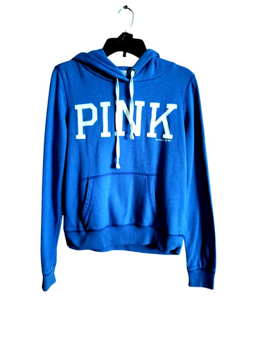 UNDERCOVER Felpa con cappuccio Victoria Secret rosa taglia Med blu pull over