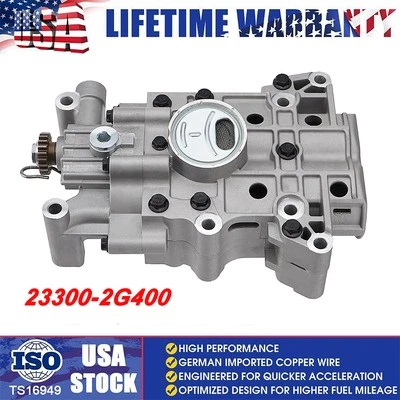 Bomba de aceite para 2,4 L 2014-20 Kia Sportage 2015 Hyundai Sonata 20 dientes 23300-2G400 Foto 1 de 4