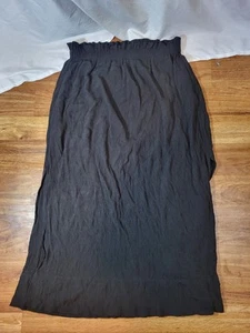 NWT Everlane naia ripple skirt Gauze Black Size Large - Picture 1 of 5