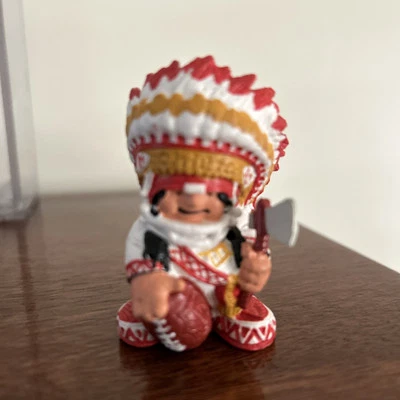 Vintage 1983 NFL Huddles KANSAS CITY CHIEFS - NFL Mascot PVC Figure - 2” Tall - Image 1 of 4