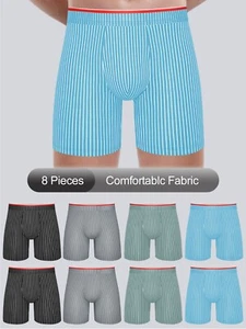 8 pack Men's loose, comfortable, breathable boxer boxers S-XXXXL - Picture 1 of 10