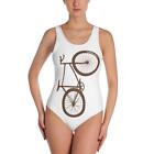 Big Wheelie Bicycle Lovers One-Piece Swimsuit