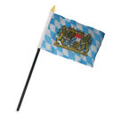 Bavaria Bavarian Lion Lions Crest Flag 4X6 Desk Table Stick Sewn Edges