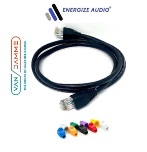 Van Damme Flexible CAT5e RJ45 Ethernet Network Cable. LAN Patch Lead. TOUR Data - Picture 1 of 3