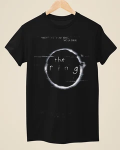 The Ring - Movie Poster Inspired Unisex Black T-Shirt - Picture 1 of 1