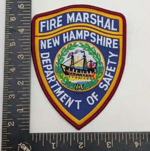 c. 2000 New Hampshire (NH) Department of Safety Fire Marshal Unit Shoulder Patch - Picture 1 of 2