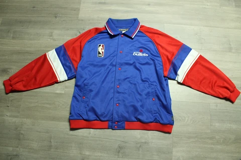 Vintage NBA Washington Bullets Reebok Hardwood Classics Warmup Jacket 3XL Cover