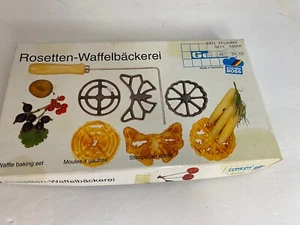 Waffelbackerei Waffle Iron Set Rosette Baking - Picture 1 of 3