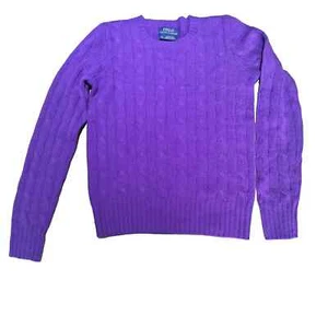 Polo Ralph Lauren Sweater Boys Girls 100% Cashmere of Italian yarn M 8/10 - Picture 1 of 15