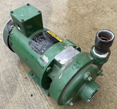 Deming Crane A1 Centrifugal Pump 1 hp 3 phase 1" x 1.25" - Image 1 of 4