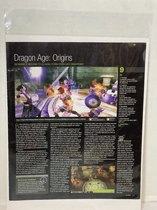Dragon age origins video game review magazine article print ad wall art - Picture 1 of 8