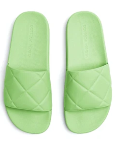Precio de venta sugerido por el fabricante $390 Bottega Veneta Sandalia Acolchada de Pistacho HECHA EN ITALIA Talla 11 EE. UU. - Imagen 1 de 3