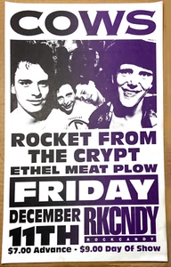 THE COWS w/ Rocket From The Crypt & Ethel Meat Plow. Fri. December 11th, 1992 - Picture 1 of 1