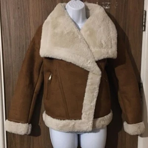 NEXT Tan Relaxed Aviator  Jacket - UK 8 Petite /EU 36 - Picture 1 of 8