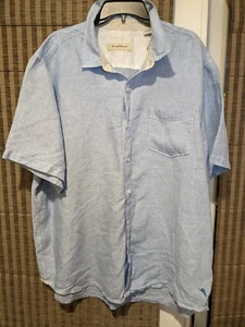 NWOT Tommy Bahama Linen Light Blue Shirt Linen Size XXG/TTG - Picture 1 of 12