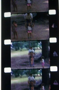 PEOPLE PICNIK ZOO KIDS PARK HOME MOVIE SHORT 16MM FILM MOVIE ROLLED NO REEL Z150 - Picture 1 of 10