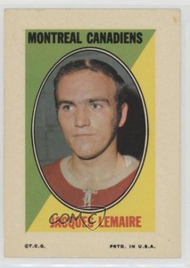 1970-71 Topps Sticker Stamps Jacques Lemaire HOF