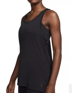 Camiseta sin mangas Nike para mujer talla XS negra sin mangas capa de yoga nueva con etiquetas - Imagen 1 de 11