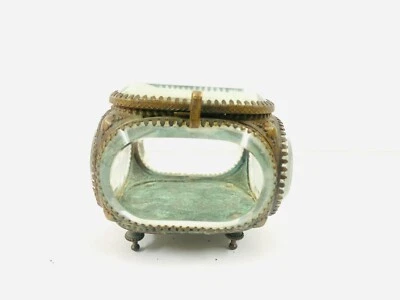 Caja de botella de perfume antiguo | Joyero de cristal Foto 1 de 4