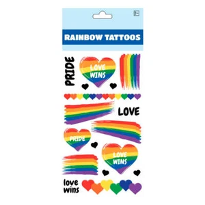 Mardi Gras Pride Tattoos - Picture 1 of 1