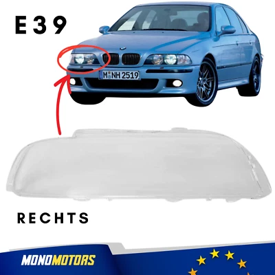 FÜR BMW E39 SCHEINWERFERGLAS RECHTS 1996-2003 KOSTENLOSER VERSAND - Bild 1 von 4