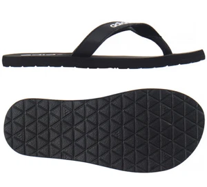 Adidas EEZAY Flip Flop Slides Black Slippers Unisex Casual Gym EG2042 - Picture 1 of 8