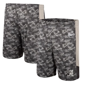 NEW Mens Alabama Crimson Tide Colosseum Military Appreciation Shorts - Camo - Picture 1 of 2