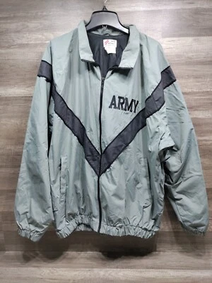  SKILCRAFT PFU Army Training Full Zip Jacket Gray/Black SIZE XL Long Nice!! - Image 1 of 4