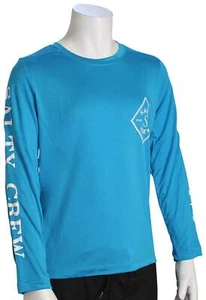 Salty Crew Boy's Tippet LS Rashguard - Pacific Blue - New - Picture 1 of 1