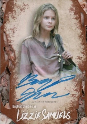 The Walking Dead Survival, Brighton Sharbino (Lizzie) Autograph Card #05/25 - Image 1 of 2