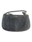 Vintage Small Coach Black Pebbled Leather Black Wristlet Purse Handbag W/ Charm