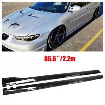 For Pontiac Grand Prix Side Skirt Rocker Panel Lip Splitter Glossy Black US - Image 1 of 4