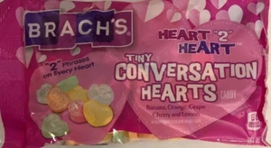 Brach's Tiny Conversation Hearts Candy-Heart “2”Heart- 1ea 7oz Bag. See Below  - Picture 1 of 12