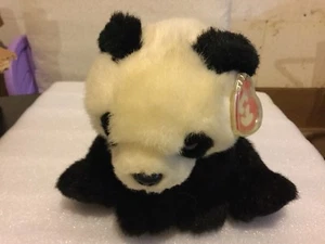 TY "Bamboo" Black/White Panda Bear w/Tag RETIRED-Plush 1997 - Picture 1 of 7