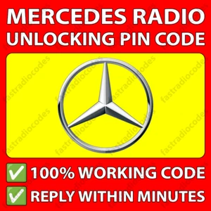 ✅MERCEDES RADIO UNLOCKING PIN CODE CM2129 CM1910 CM2294 AL2297 CM1010 CM2296✅ - Picture 1 of 3
