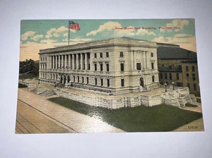 Old antique Post Card 1 Cent Ben Franklin Stamp 1912 postal mark *rare * - Picture 1 of 4