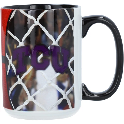 TCU Horned Frogs 15oz. Basketball Mug Cover