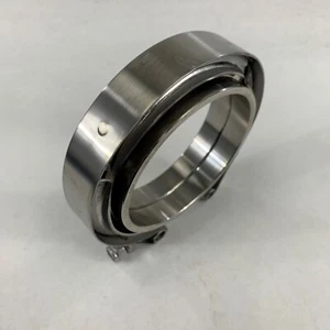 Una pieza de 3" I.D. Abrazadera y brida de banda en V de acero inoxidable universal - Imagen 1 de 13