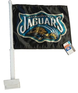 Jacksonville Jaguars Coche Bandera Vehículo Bandera NUEVO Doble 2 Caras NFL Fútbol Jags - Imagen 1 de 3