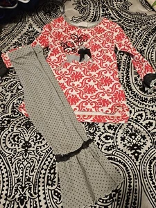 GIRLS SIZE 4 Molly & Millie Reindeer 2 Piece Outfit Set Christmas - Picture 1 of 6